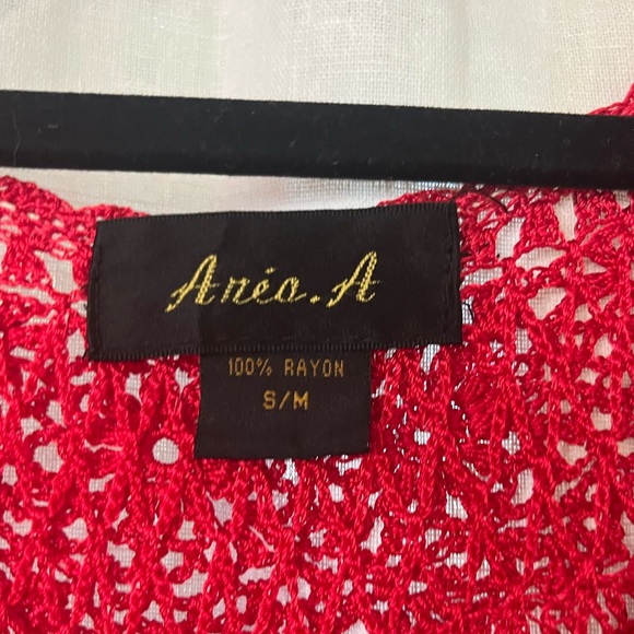 Red Ruffle Shirt - Picture 2 of 4